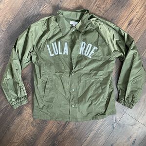 Green lularoe rain jacket